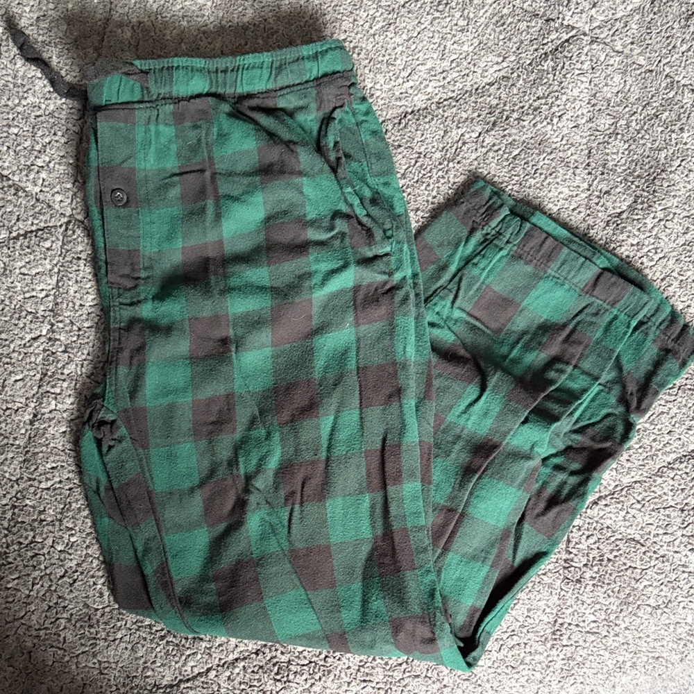 Bluenotes Green and Black Checkered Joggers